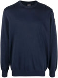 Paul & Shark logo-patch crew neck jumper