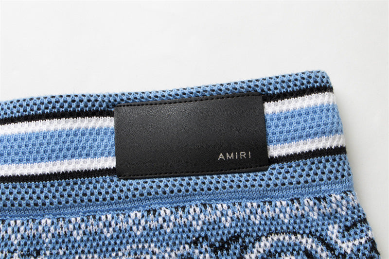 AMIRI Bandana Print B-Ball Drawstring Shorts