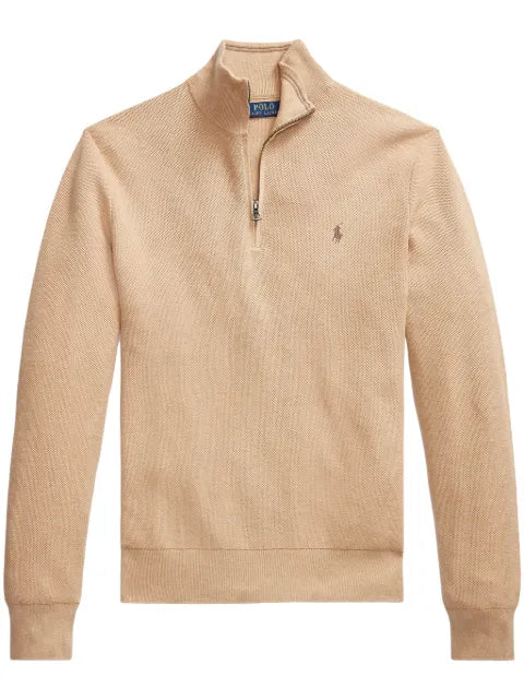 Polo Ralph Lauren quarter-zip embroidered-logo jumper