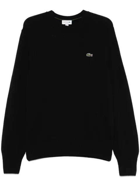 Lacoste carded-wool crew-neck sweater