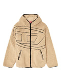 Diesel S-Zat logo-detail teddy hoodie