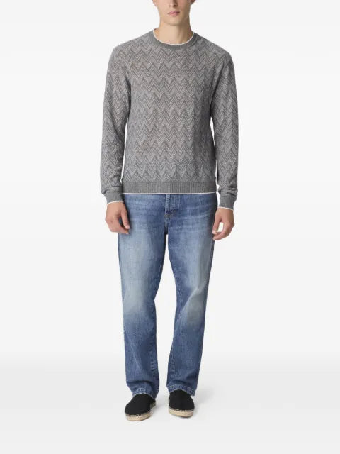 Missoni zigzag-pattern crew-neck sweater
