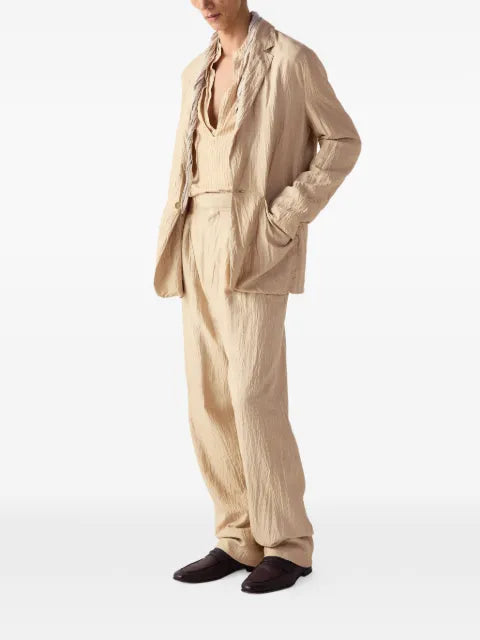 Zegna single-breasted striped silk blazer