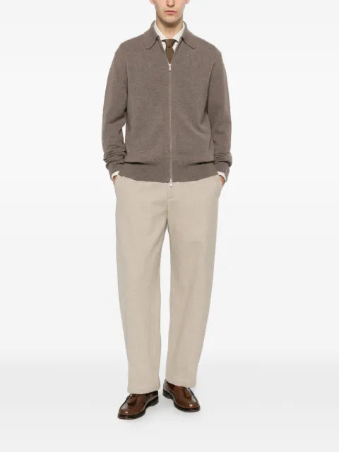 Eleventy long-sleeve zip-fastening cardigan