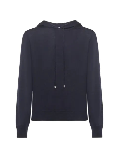 Galiano fine-knit virgin-wool hoodie