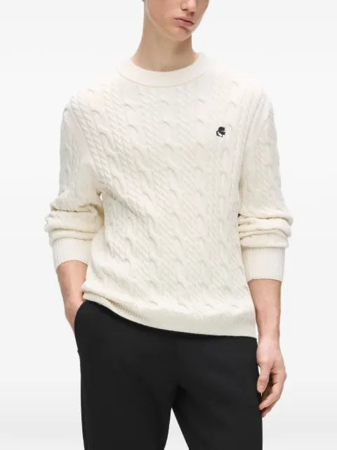 Karl Lagerfeld Kameo cable-knit sweater