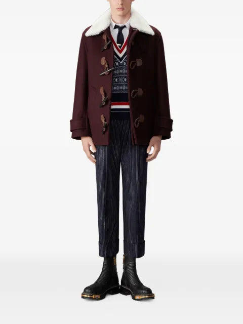 Thom Browne cashmere jacquard snowflake pullover