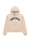SP5DER Mixed Stone OG V2 rhinestone-embellished logo-print hoodie