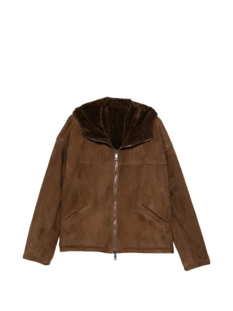 Giorgio Brato hooded suede jacket