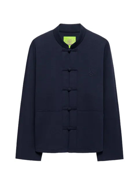 Shanghai Tang frog-button mandarin-collar jacket