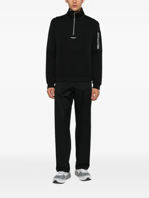 Murphy&Nye Scrupper quarter-zip logo-print sweatshirt