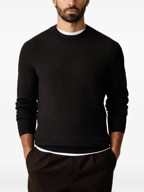 Armani Exchange textured-knit sweater