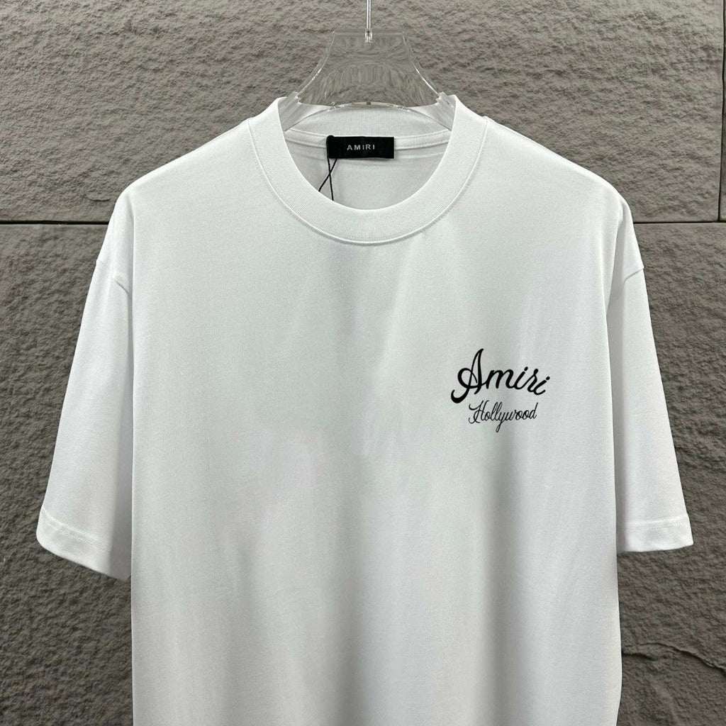AMIRI Hollywood Script Logo Crew-Neck Short-Sleeve T-Shirt