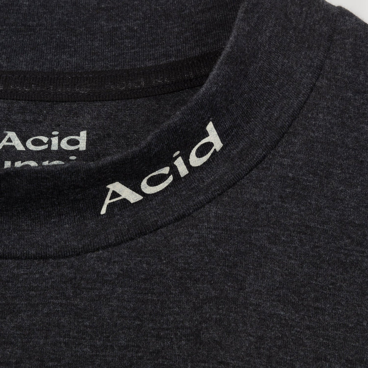 Acid Running Mock Neck T-Shirt: Vintage Black