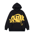 Syna world Drill Graffiti Logo Black Pullover Hoodie