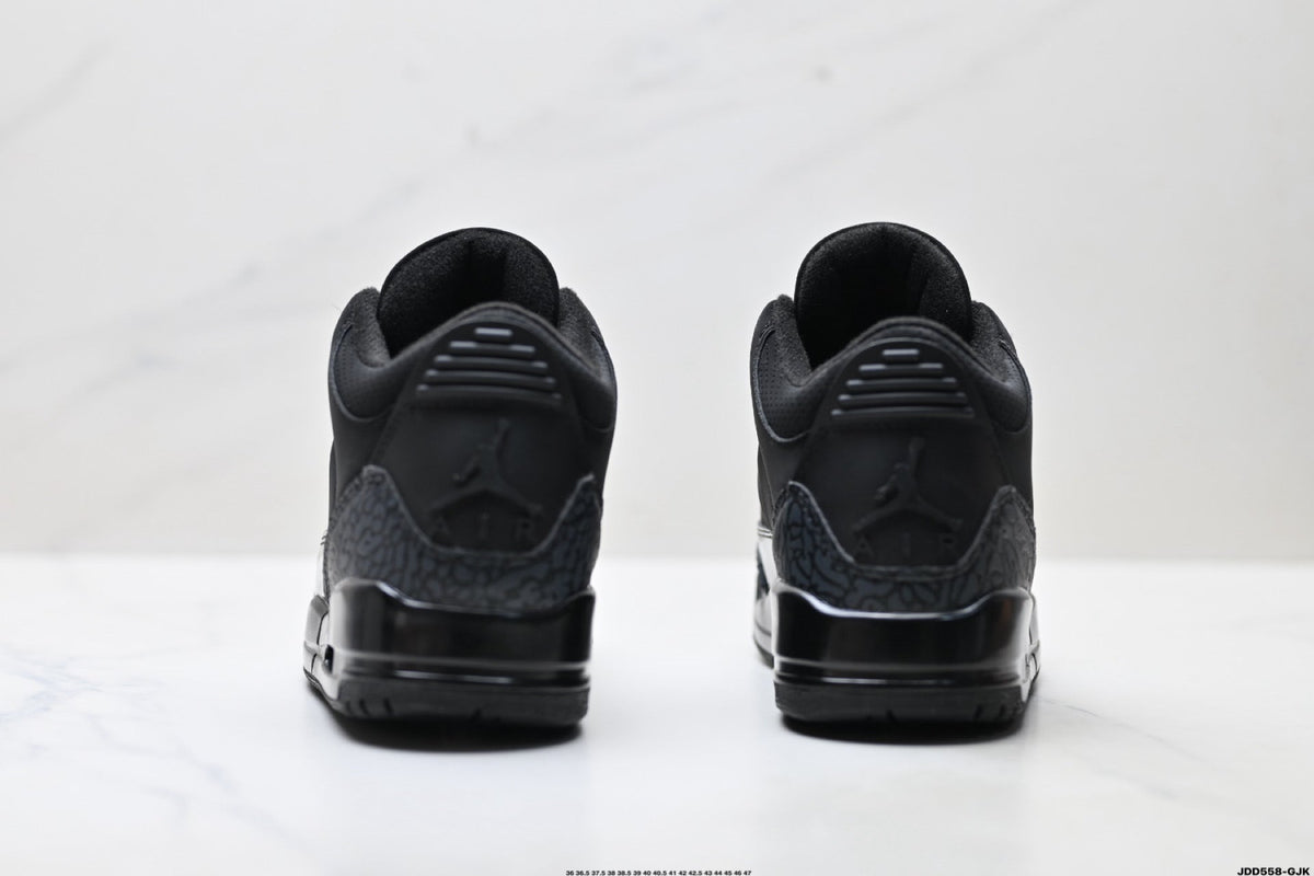 Air Jordan 3 Retro Triple Black Sneakers