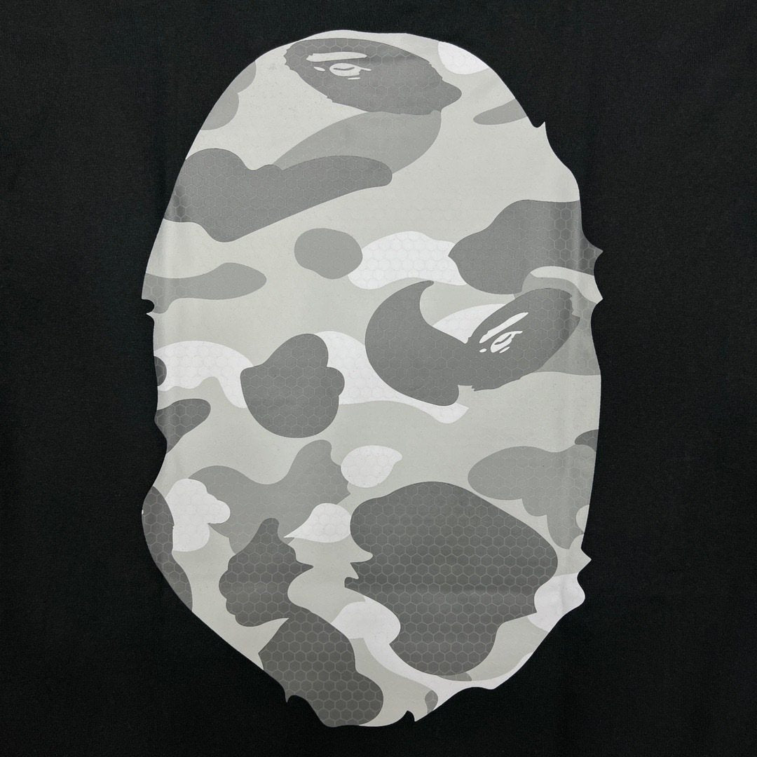 BAPE Grey Camo Ape Head Graphic T-Shirt