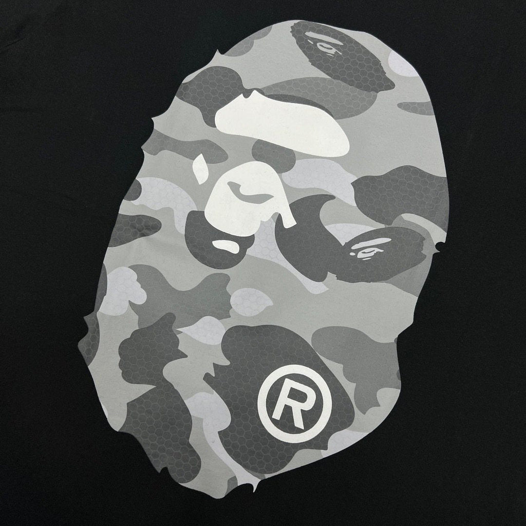 BAPE Grey Camo Ape Head Graphic T-Shirt