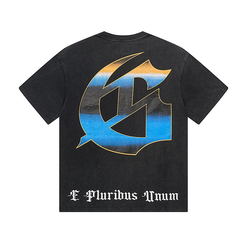 Godspeed E Pluribus Unum Washed Black Graphic T-Shirt
