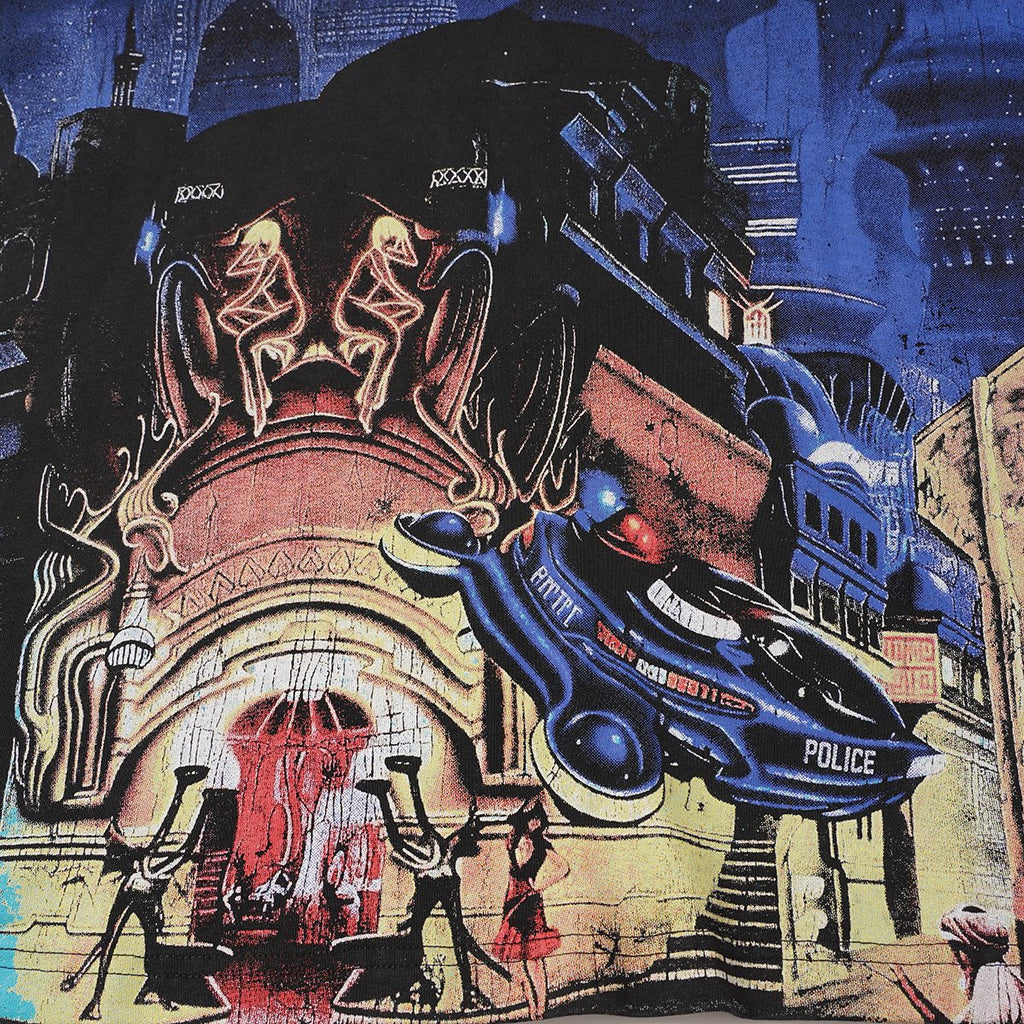Godspeed Washed Black Rock Graphic T-Shirt