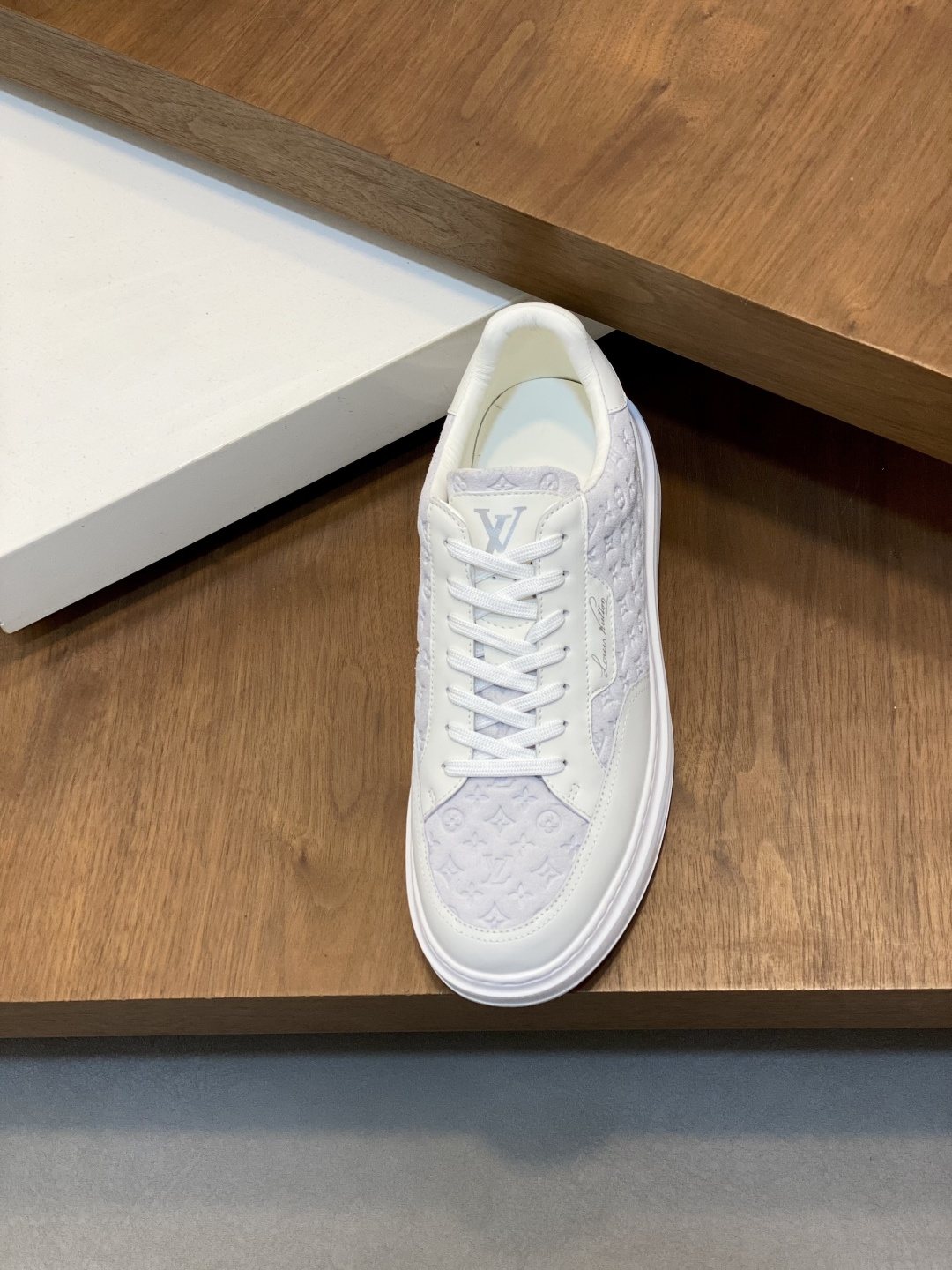 Louis Vuitton Monogram Low-Top Sneakers - Tonal Monogram-Patterned Upper