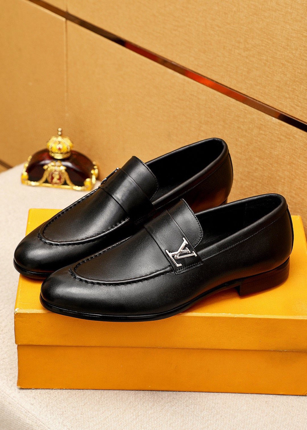 Louis Vuitton Leather Hardware Loafers