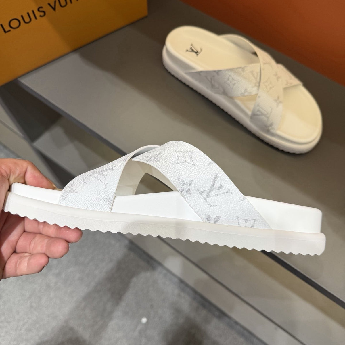Louis Vuitton Crossover Slide Sandals - Open-Toe, Slip-On Construction