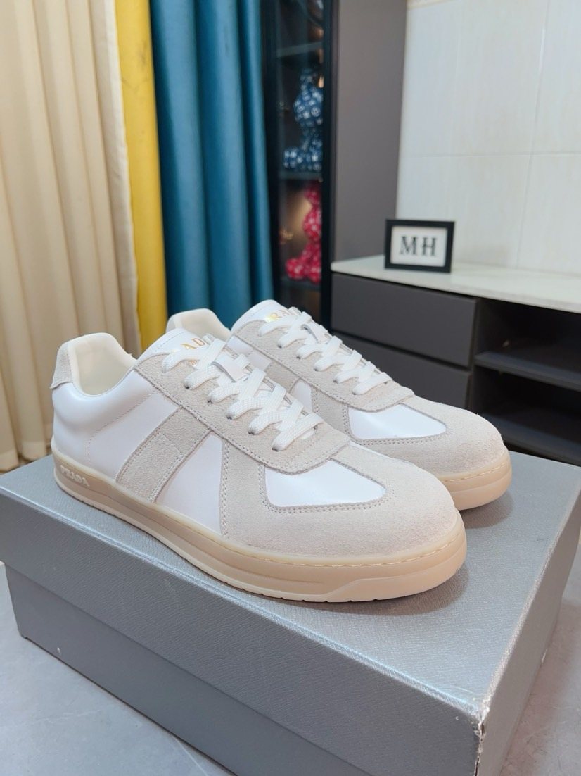 Prada Men's Contrast Panel Sneakers