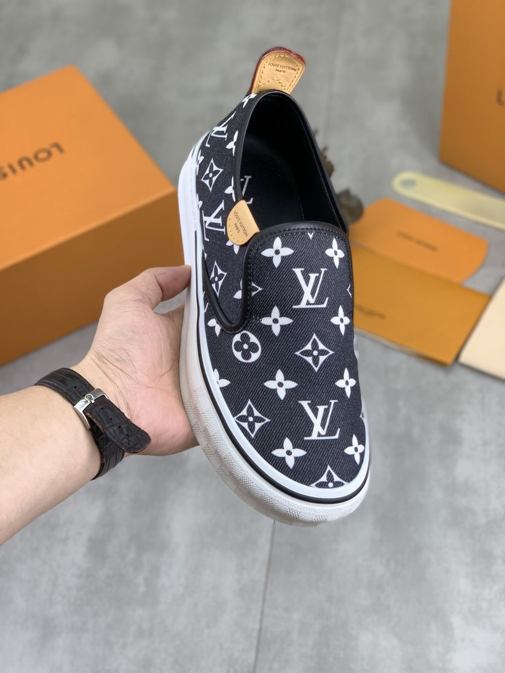 Louis Vuitton Monogram Slip-On Sneakers