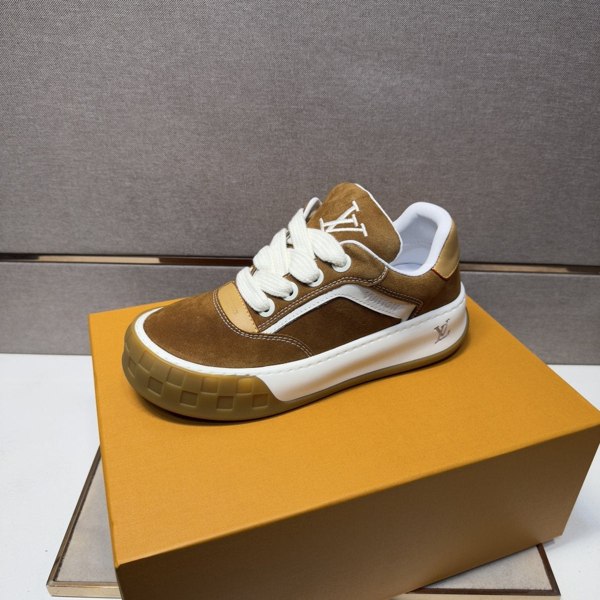 Louis Vuitton Men's Panelled Gum Sole Sneakers
