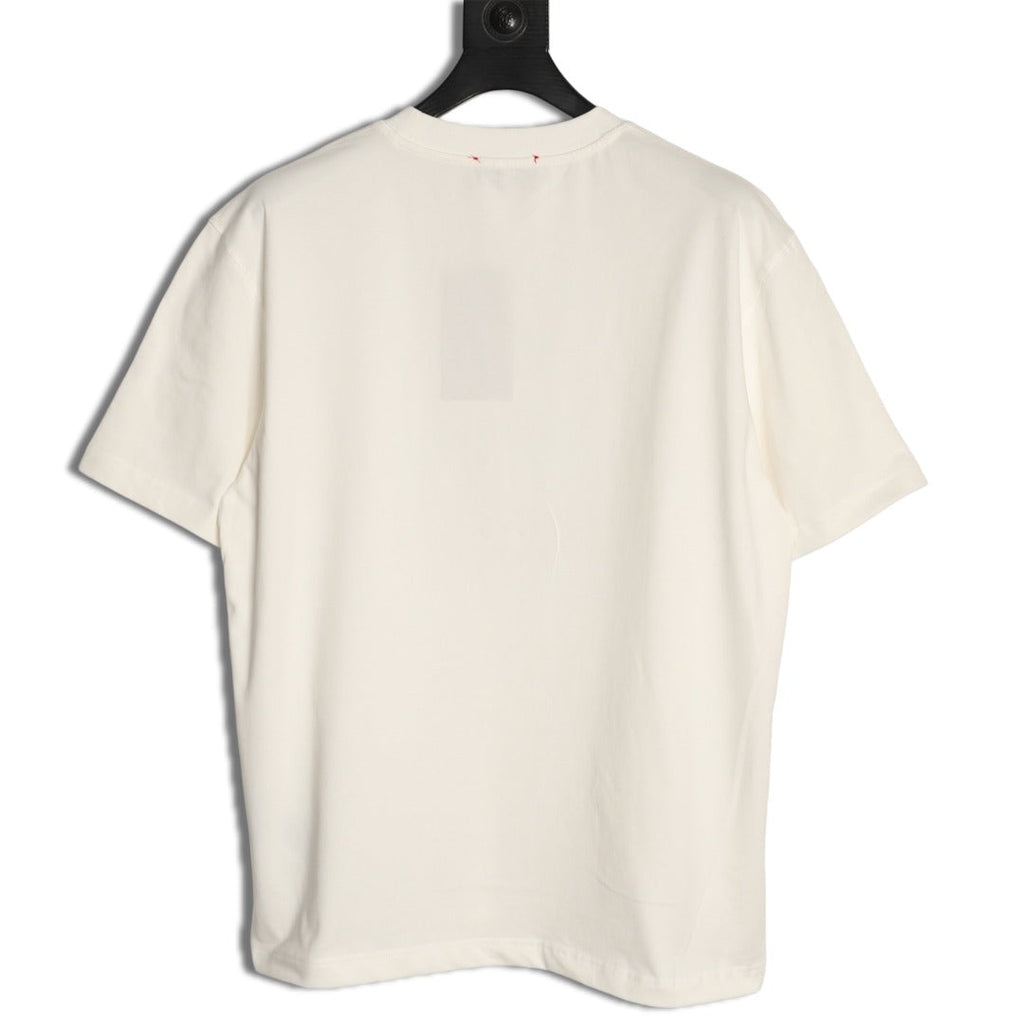 Gucci Interlocking-G and Lettering Graphic T-Shirt - Cream